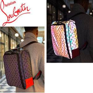 クリスチャン ルブタン リュック 偽物◆ディオール louboutin Hop'n Zip◆ナイロンカーフスキン◆リュック 1205127B391